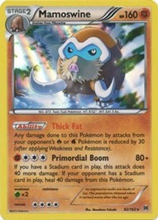 Mamoswine 082/162  - Holofoil - Holo Rare