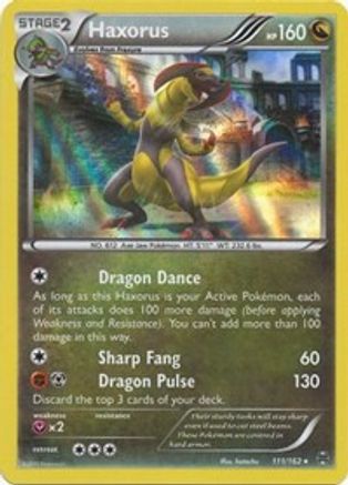 Haxorus 111/162  - Holofoil - Holo Rare