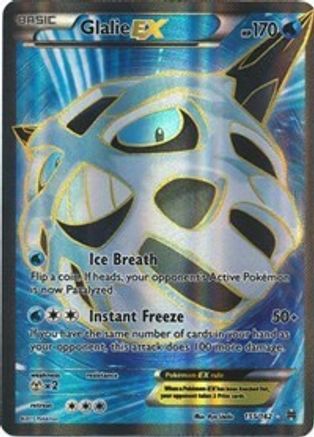Glalie EX (Full Art) 155/162  - Holofoil - Ultra Rare