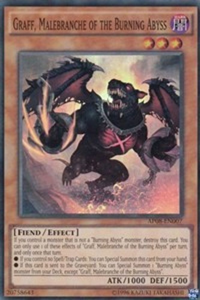 Graff, Malebranche des Abysses ardents [AP08-EN007] Super Rare 