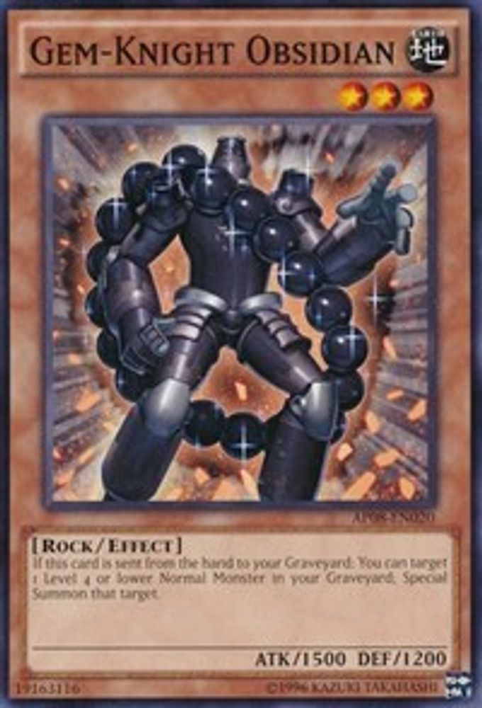 Obsidienne Gem-Knight [AP08-EN020] Commune 