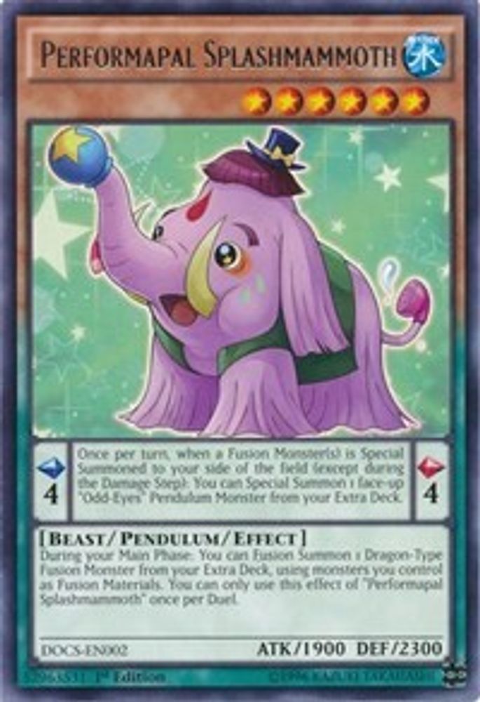Performapal Splashmammoth (DOCS-EN002) - Rare