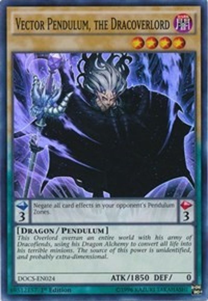 Vector Pendulum, the Dracoverlord (DOCS-EN024) - Super Rare