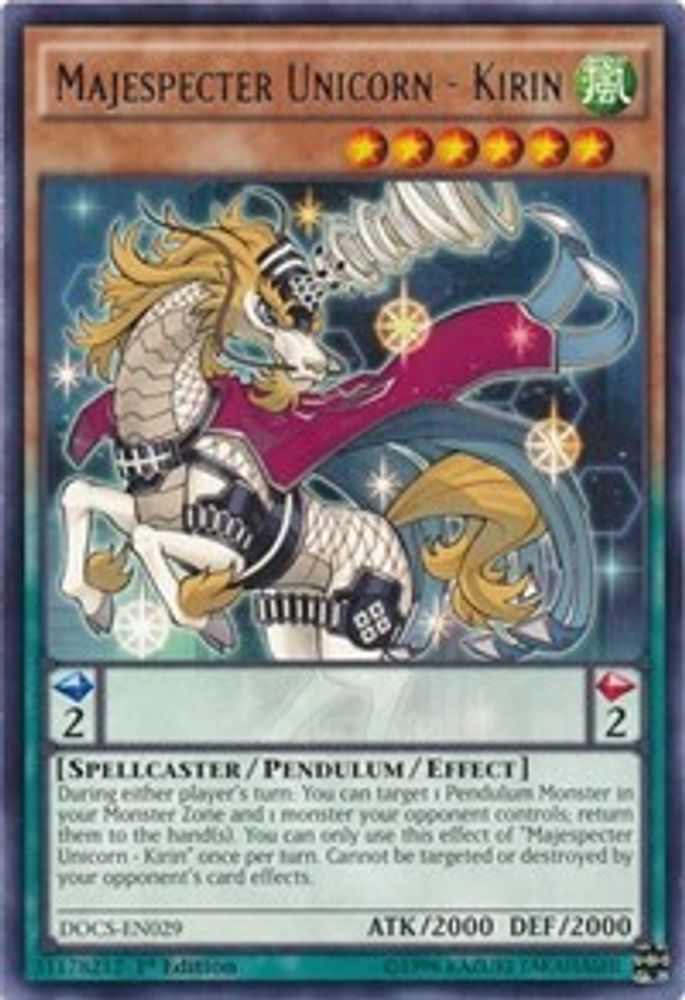 Licorne Majespecter - Kirin [DOCS-EN029] Rare 