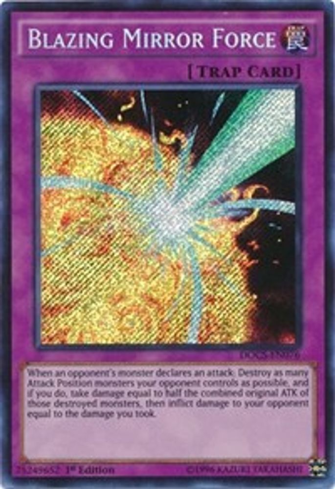 Blazing Mirror Force (DOCS-EN076) - Secret Rare
