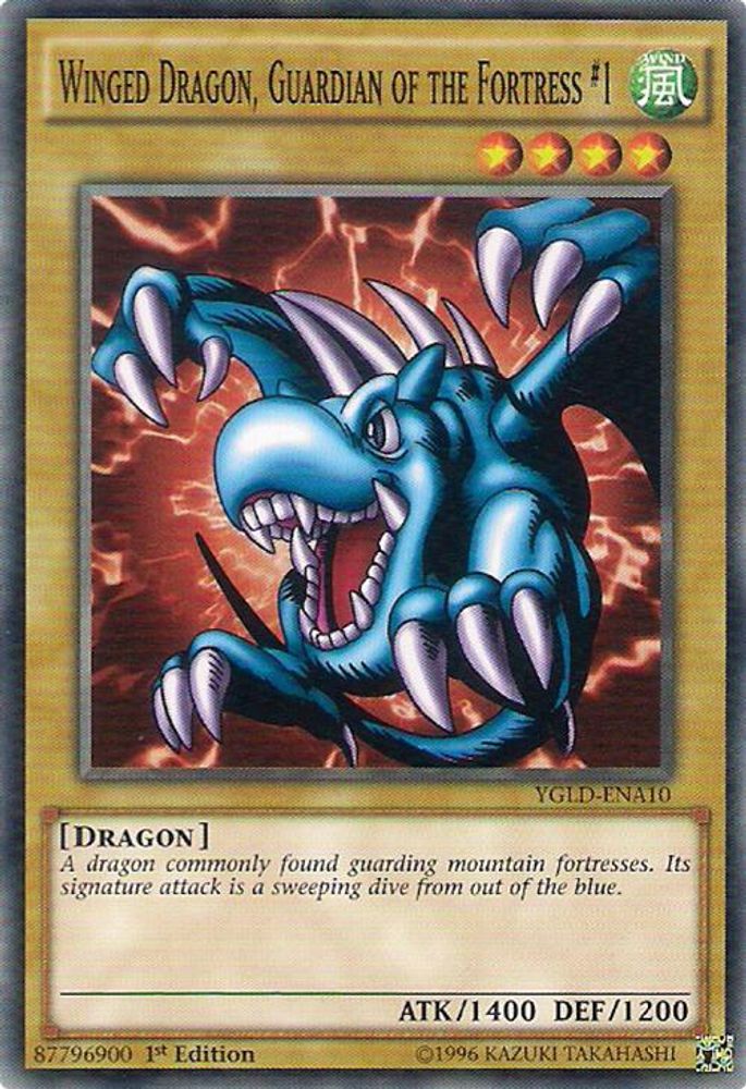 Winged Dragon, Guardian of the Fortress #1 (YGLD-ENA10) - Common