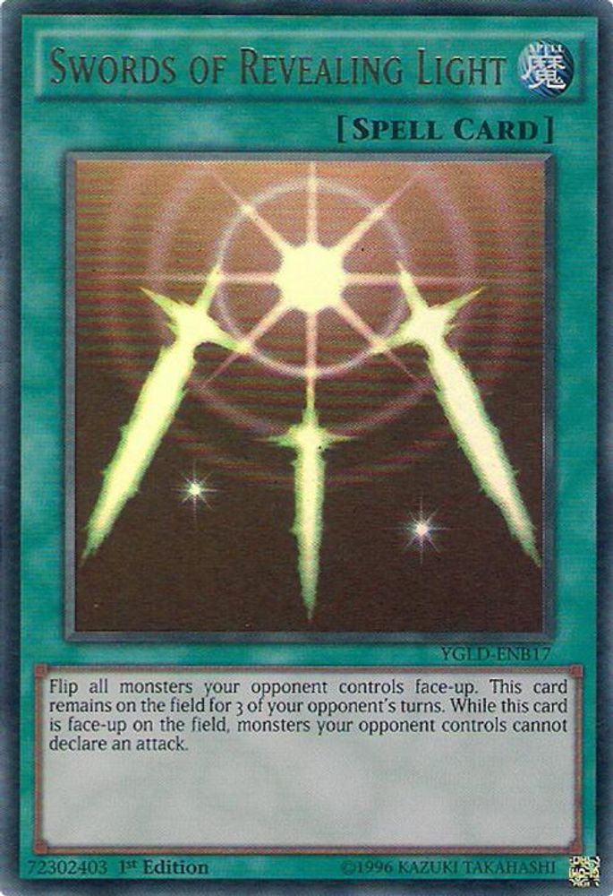 Épées de lumière révélatrice [YGLD-ENB17] Ultra Rare 