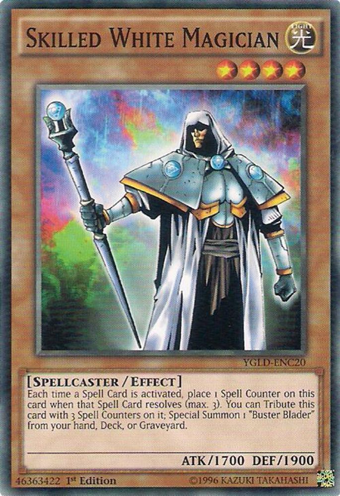 Skilled White Magician (YGLD-ENC20) - Common
