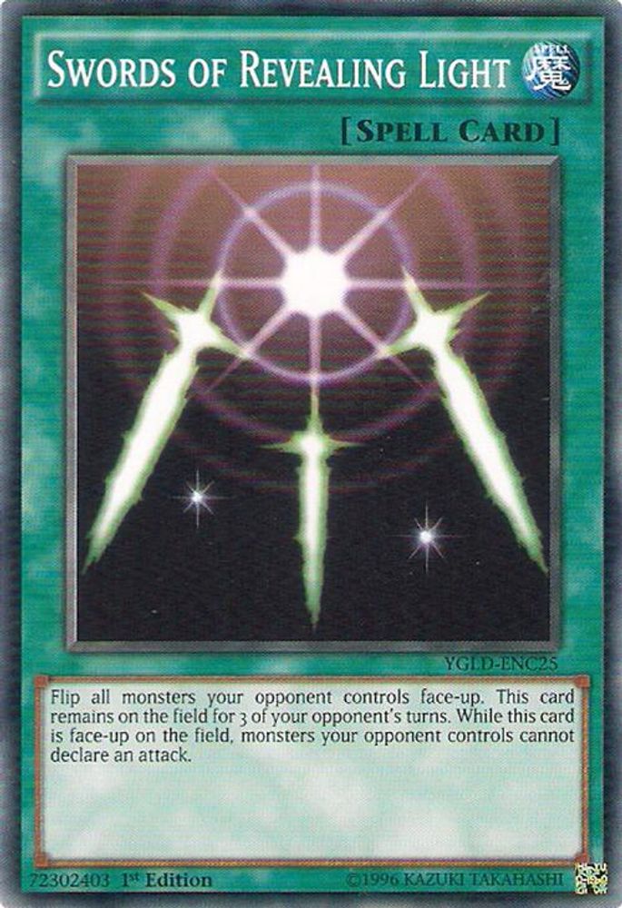 Swords of Revealing Light (C) (YGLD-ENC25) - Common