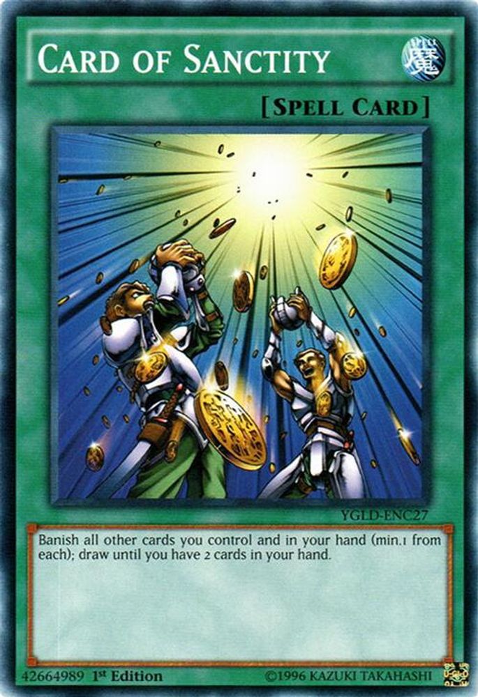 Card of Sanctity (YGLD-ENC27) - Common