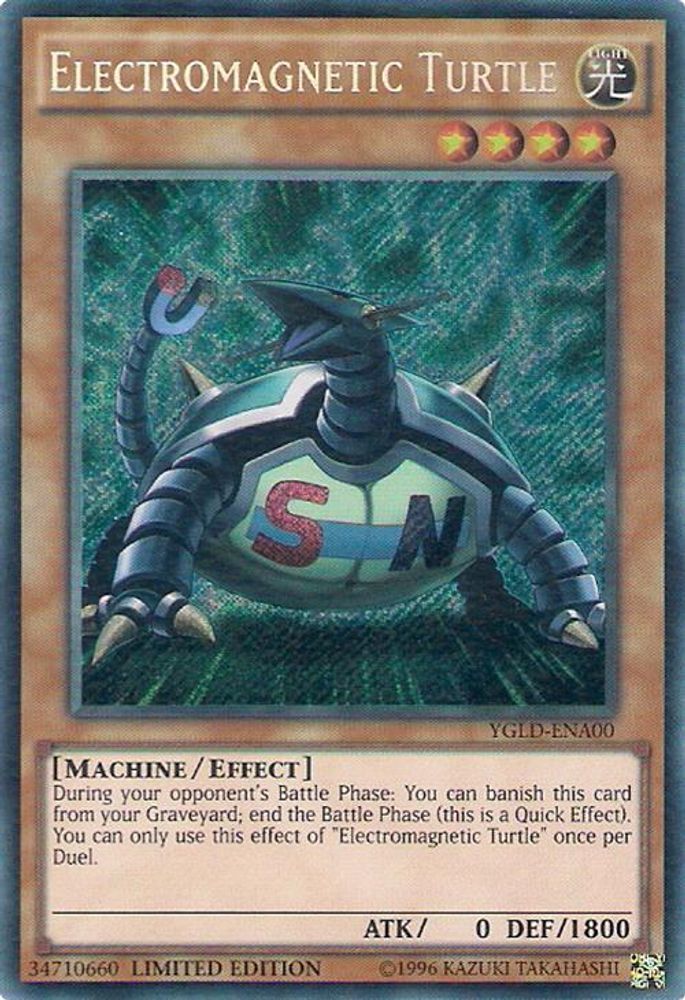 Tortue électromagnétique [YGLD-ENA00] Secret Rare 