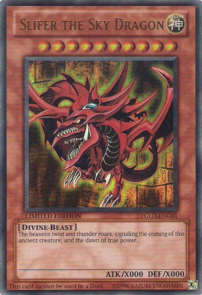 Slifer the Sky Dragon (YGLD-ENG01) - Ultra Rare