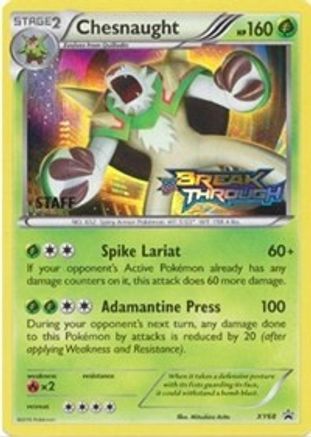 Chesnaught - XY68 (Prerelease [Staff]  - Holofoil - Promo