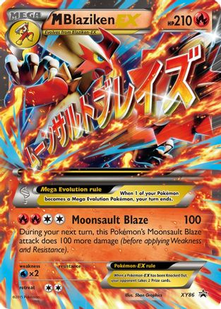 M Blaziken EX XY86  - Holofoil - Promo