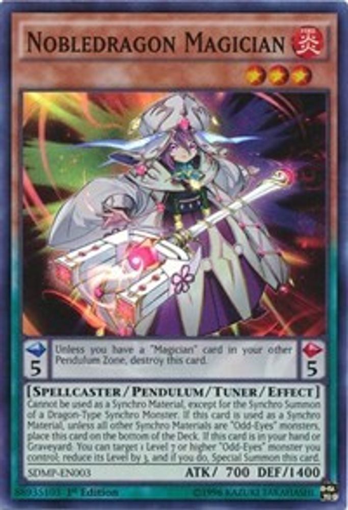 Nobledragon Magician (SDMP-EN003) - Super Rare
