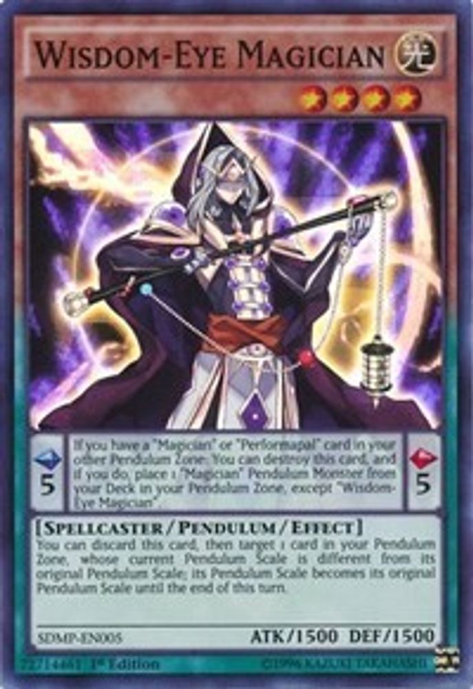 Wisdom-Eye Magician (SDMP-EN005) - Super Rare