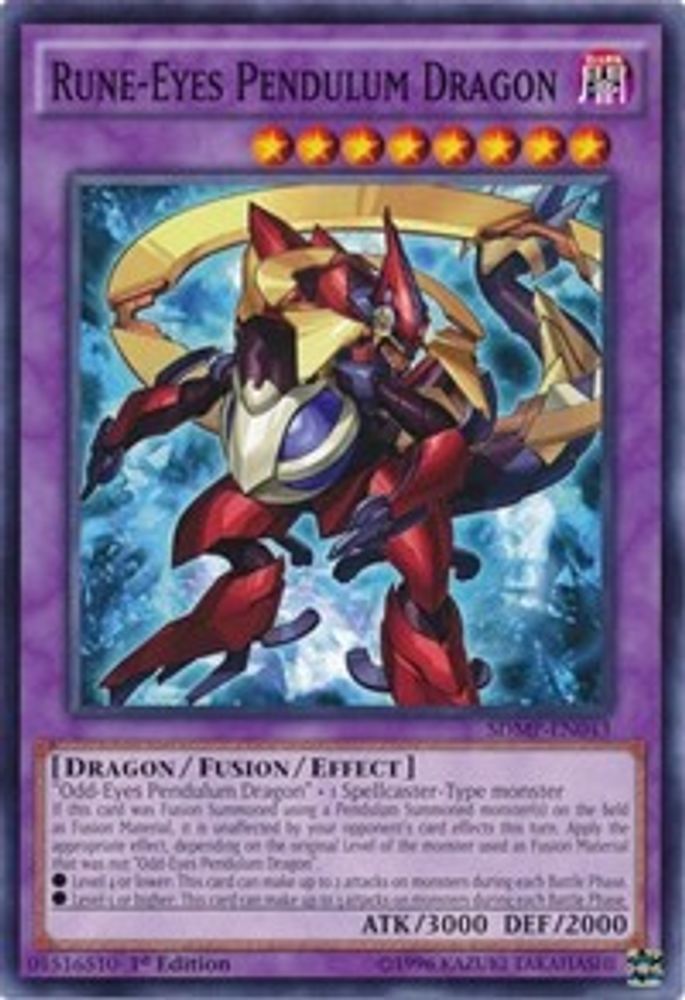 Dragon Pendule aux Yeux Runiques [SDMP-EN043] Commun 