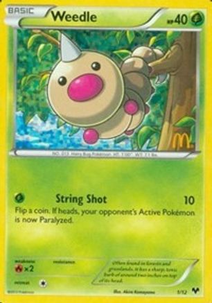 Weedle - 1/12/12  - Holofoil - Promo