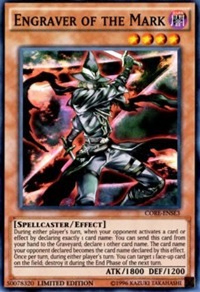 Engraver of the Mark (CORE-ENSE3) - Super Rare