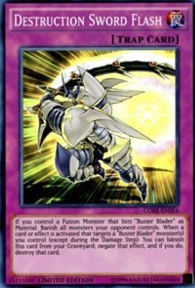 Destruction Sword Flash (CORE-ENSE4) - Super Rare