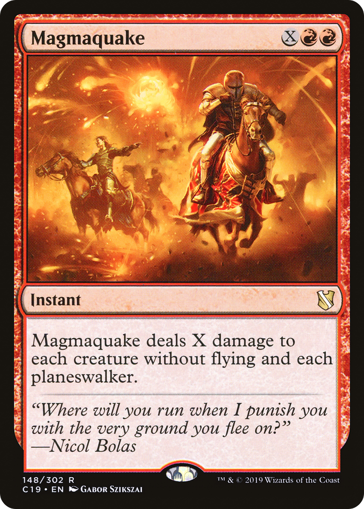 Tremblement de magma [Commandant 2019] 