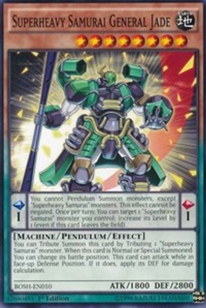 Superheavy Samurai General Jade (BOSH-EN010) - Common