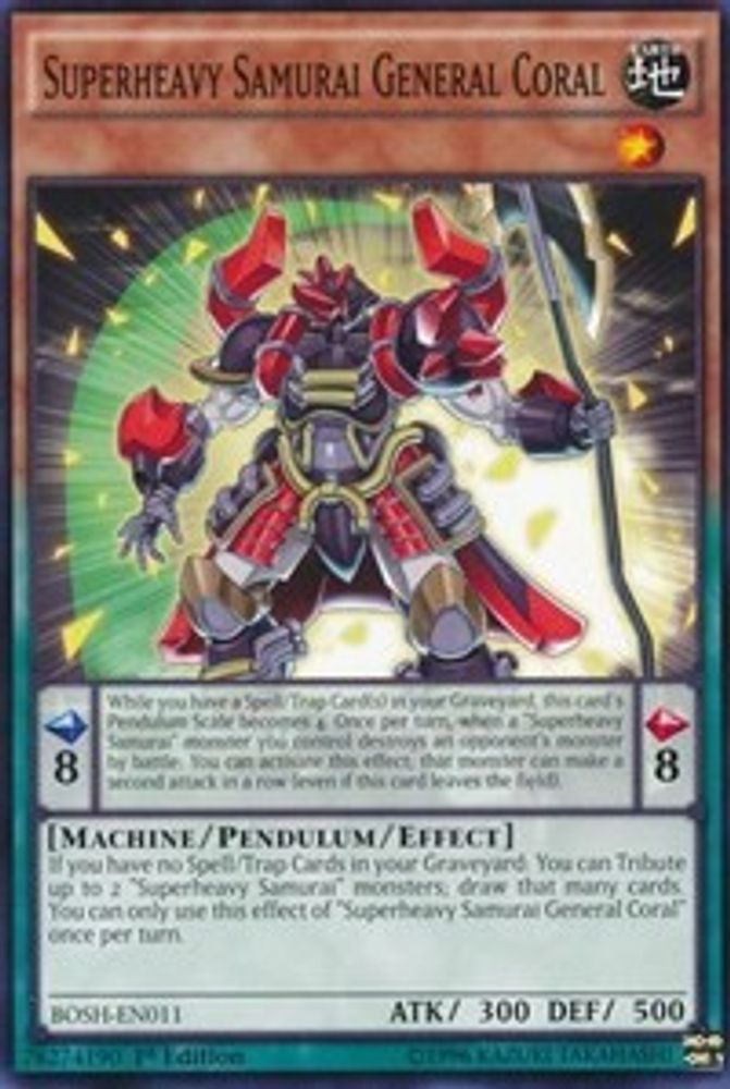 Superheavy Samurai General Coral (BOSH-EN011) - Common