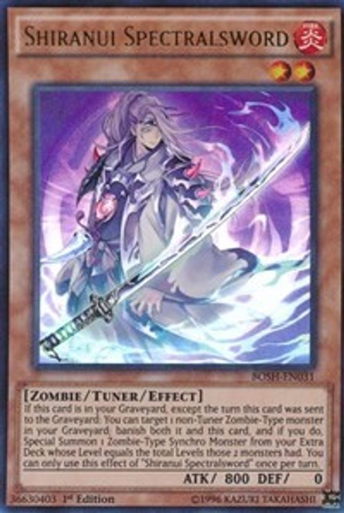 Shiranui Spectralsword (BOSH-EN031) - Ultra Rare