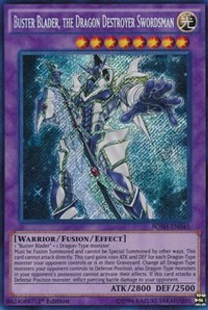 Buster Blader, the Dragon Destroyer Swordsman (BOSH-EN045) - Secret Rare