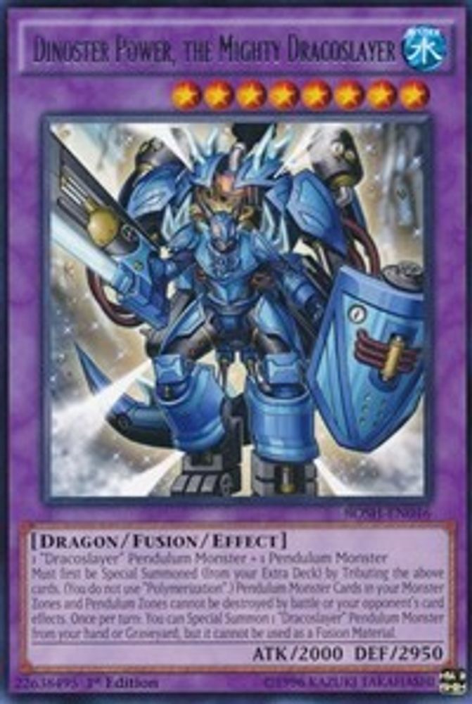 Dinoster Power, the Mighty Dracoslayer (BOSH-EN046) - Rare
