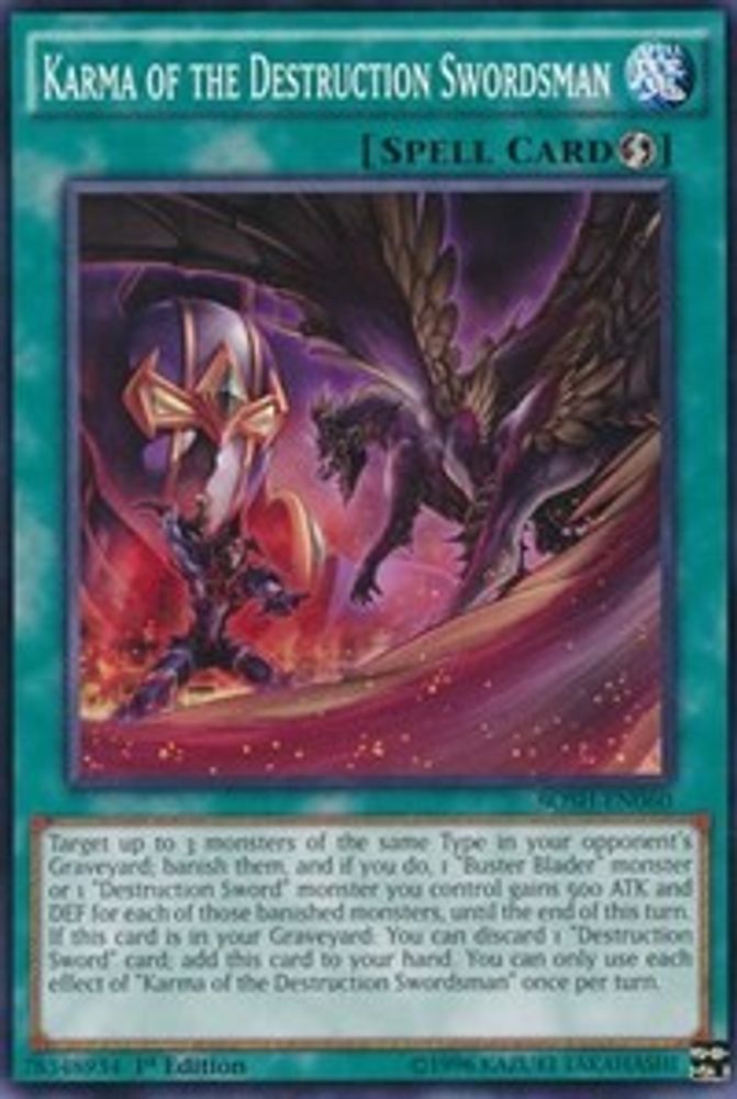 Karma of the Destruction Swordsman (BOSH-EN060) - Common