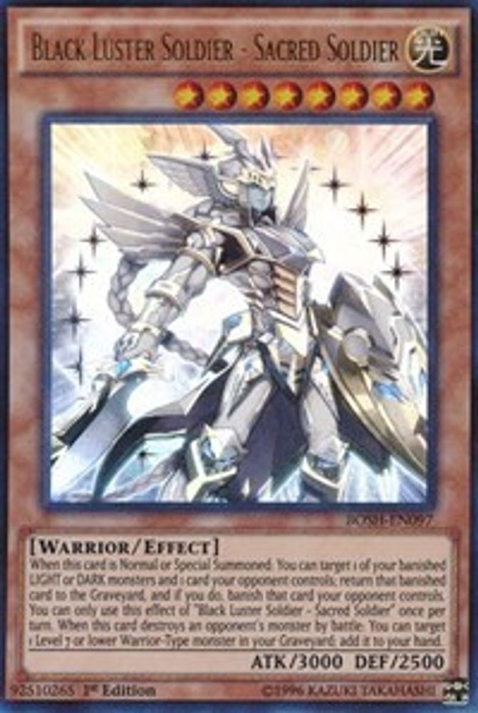 Black Luster Soldier - Sacred Soldier (BOSH-EN097) - Ultra Rare