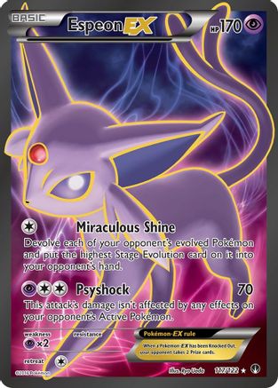 Espeon EX (Full Art) 117  - Holofoil - Ultra Rare