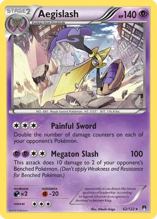 Aegislash 062  - Holofoil - Holo Rare