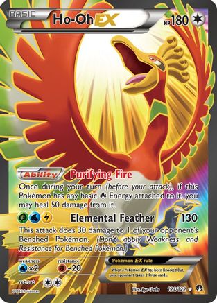 Ho-Oh EX (Full Art) 121/122 - XY  BREAKpoint Holofoil