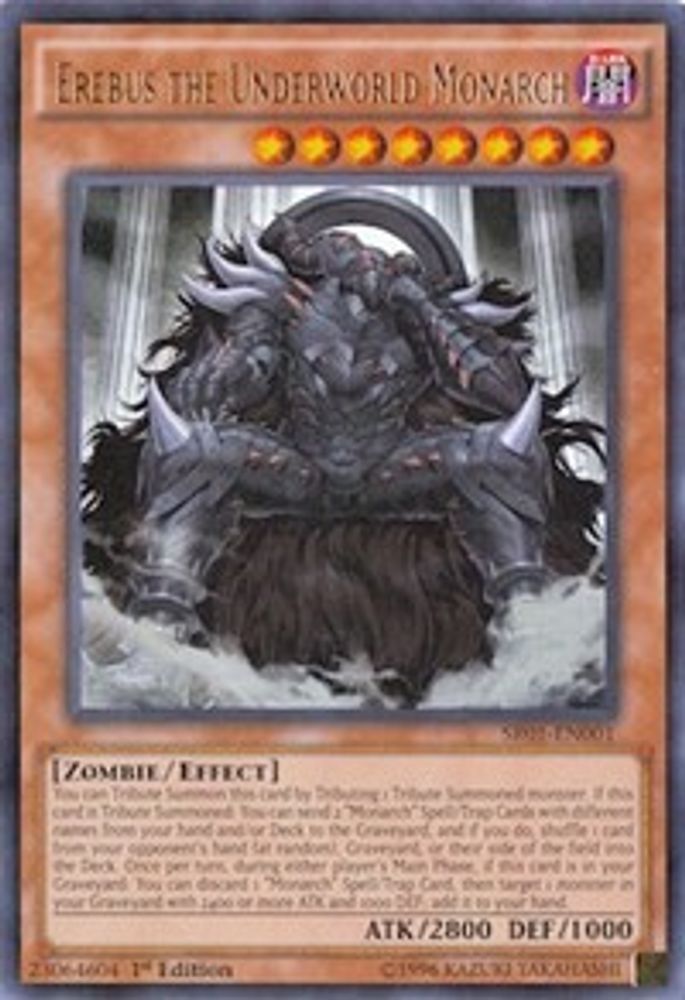 Erebus the Underworld Monarch (SR01-EN001) - Ultra Rare