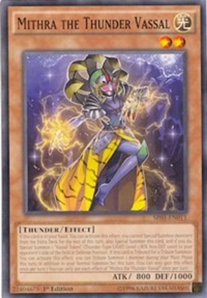 Mithra the Thunder Vassal (SR01-EN011) - Common