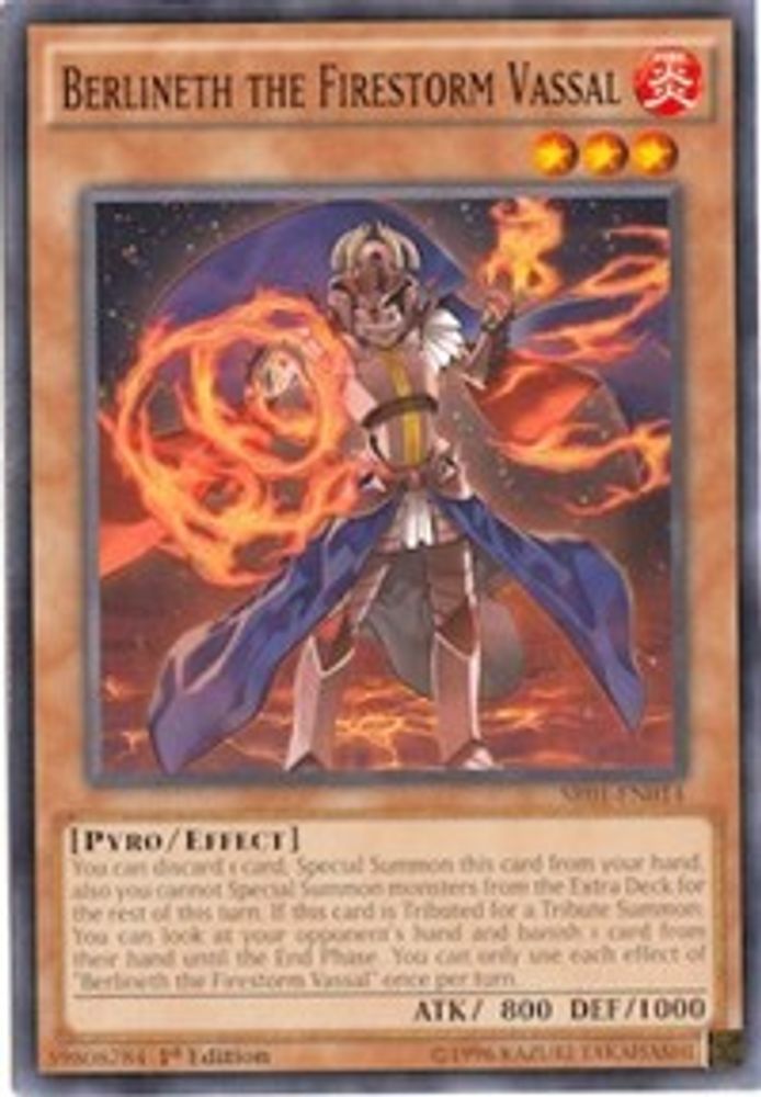 Berlineth the Firestorm Vassal (SR01-EN014) - Common