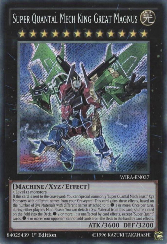 Roi Mech Super Quantique Grand Magnus [WIRA-EN037] Secret Rare 