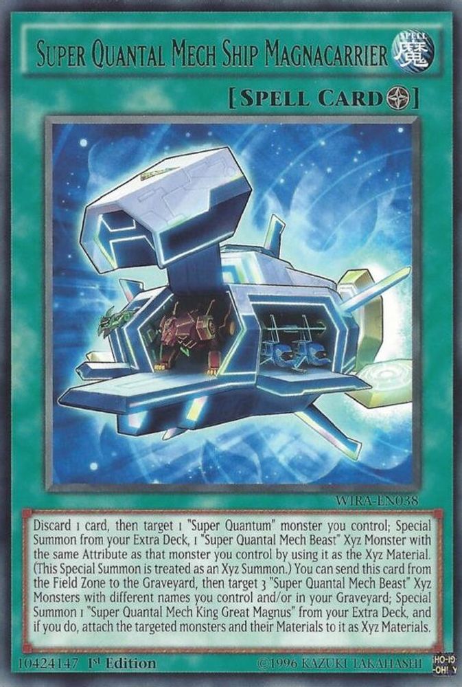 Navire Mech Super Quantique Magnacarrier [WIRA-EN038] Rare 