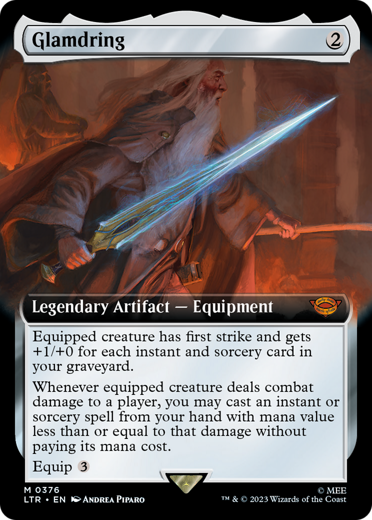 Glamdring (LTR-376) - The Lord of the Rings: Tales of Middle-earth: (Extended Art) Foil