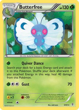 Butterfree 005  - Holofoil - Holo Rare