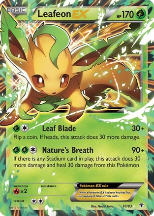 Leafeon EX 010  - Holofoil - Ultra Rare