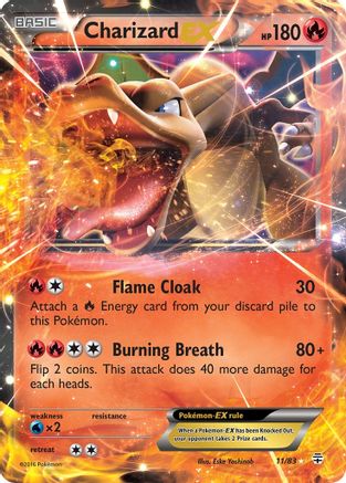 Charizard EX 011  - Holofoil - Ultra Rare