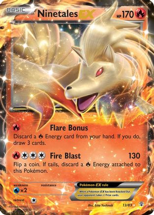 Ninetales EX 013  - Holofoil - Ultra Rare