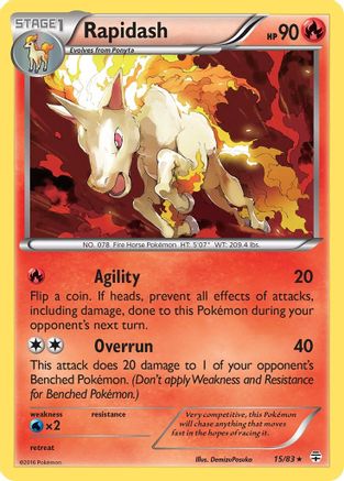 Rapidash 015  - Rare