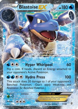 Blastoise EX 017  - Holofoil - Ultra Rare