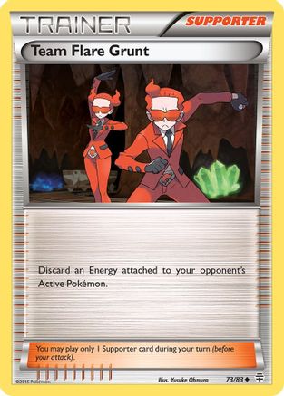Team Flare Grunt 073  - Uncommon