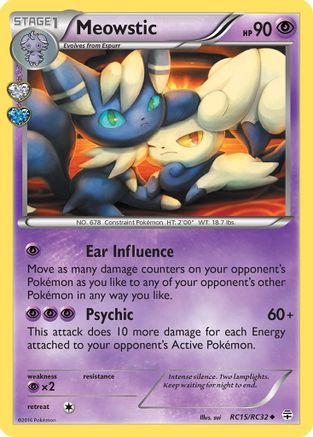 Meowstic RC15  - Holofoil - Uncommon