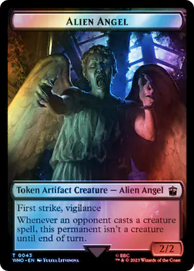 Alien Angel // Jeton mutant double face (Surge Foil) [Doctor Who Tokens] 